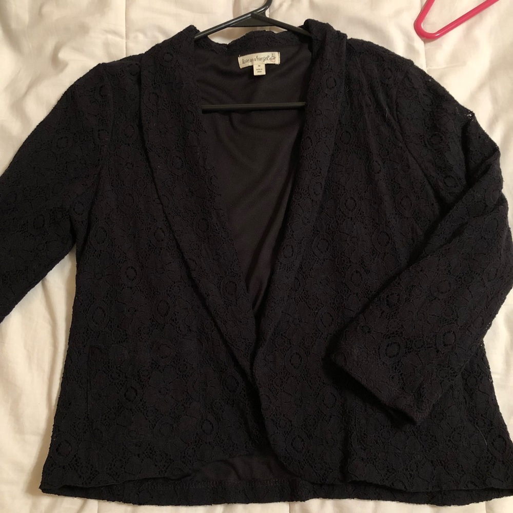 Black lace blazer